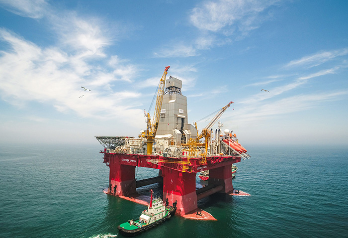 極地惡劣海域半潛式鉆井平臺 維京龍